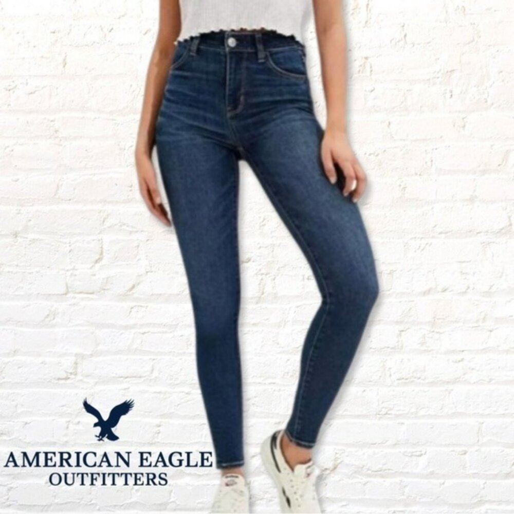 American Eagle Outfitters Hi Rise Jegging Skinny Jeans Size 00 Short - Picture 2 of 11